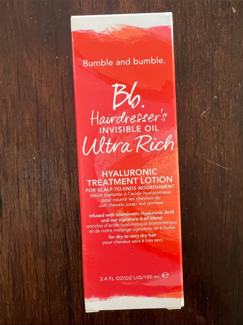 Bumble & Bumble Ultra Rich Hyaluronic Treatment Lotion Hairdresser Invisible Oil